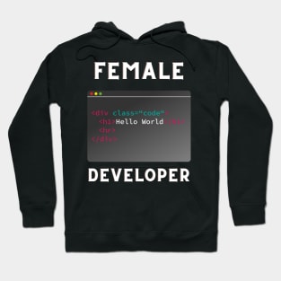 female developer Hoodie